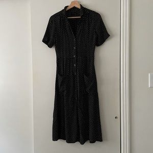 Urban outfitters polka dot button dress. Size med